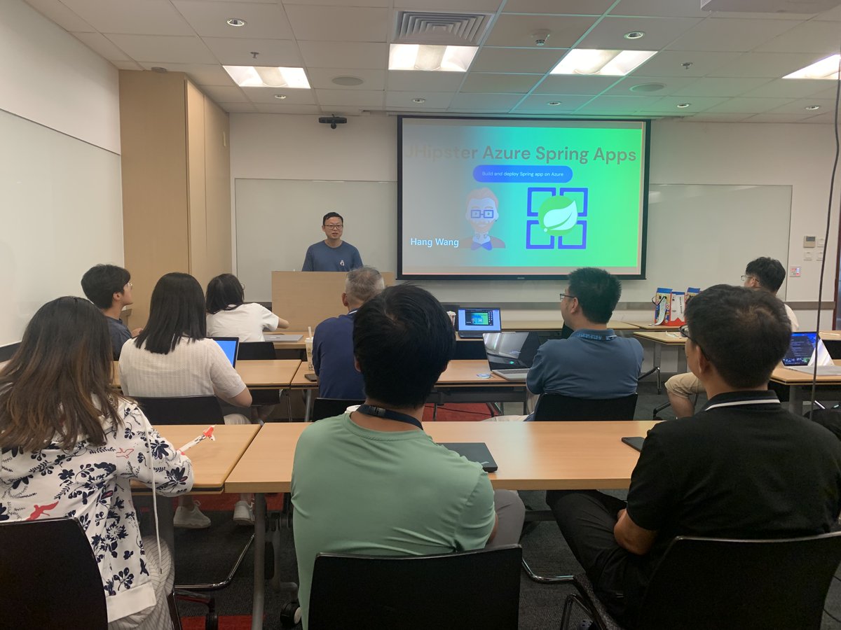juliendubois's tweet photo. Today we're hosting a @jhipster hackathon with the @JavaAtMicrosoft engineering team in Shanghai! https://t.co/9xIlFGGwJb