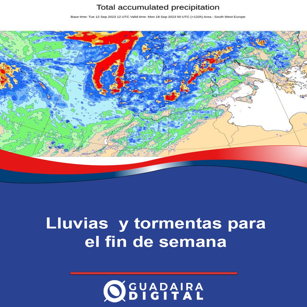 GuadairaD's tweet photo. Llega una borrasca con lluvias y chubascos tormentosos en la mayor parte del territorio

https://t.co/9Rnt0ddJFb

#Lluvias #findesemana https://t.co/sXcO1ikDVL