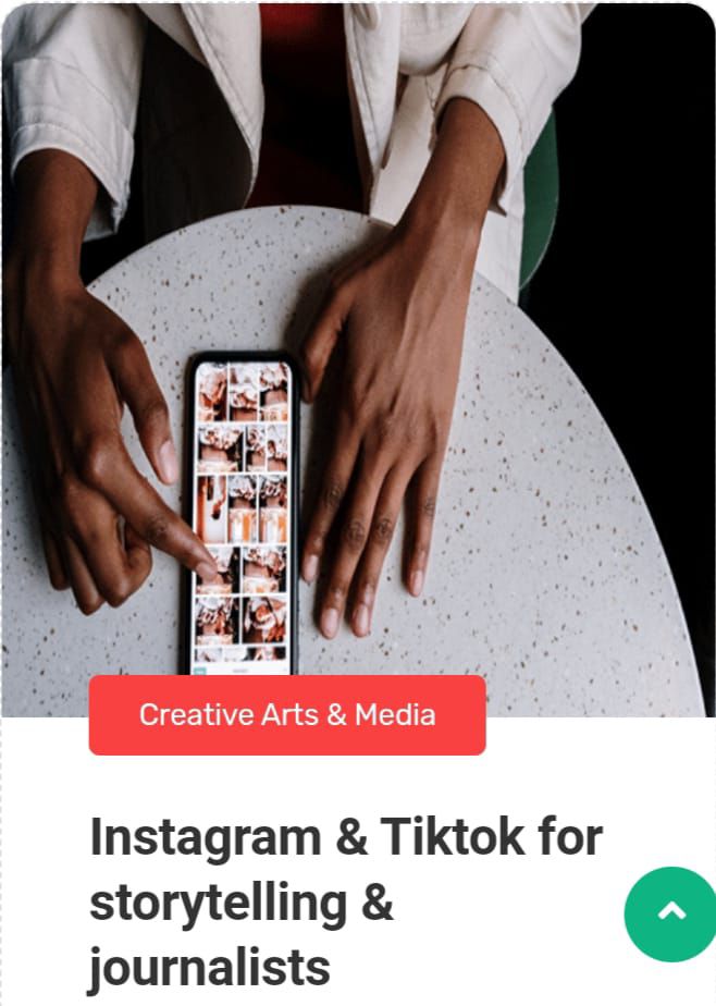 Unlock the Power of Visual Storytelling! 📸🎥 Join our online course in Creative Arts & Media and master Instagram & TikTok for Journalism! 📰🌟  Enroll now and Empower Your Story! 💡📣 #YouthFutureLab #CreativeArts #MediaSkills #DigitalStorytelling