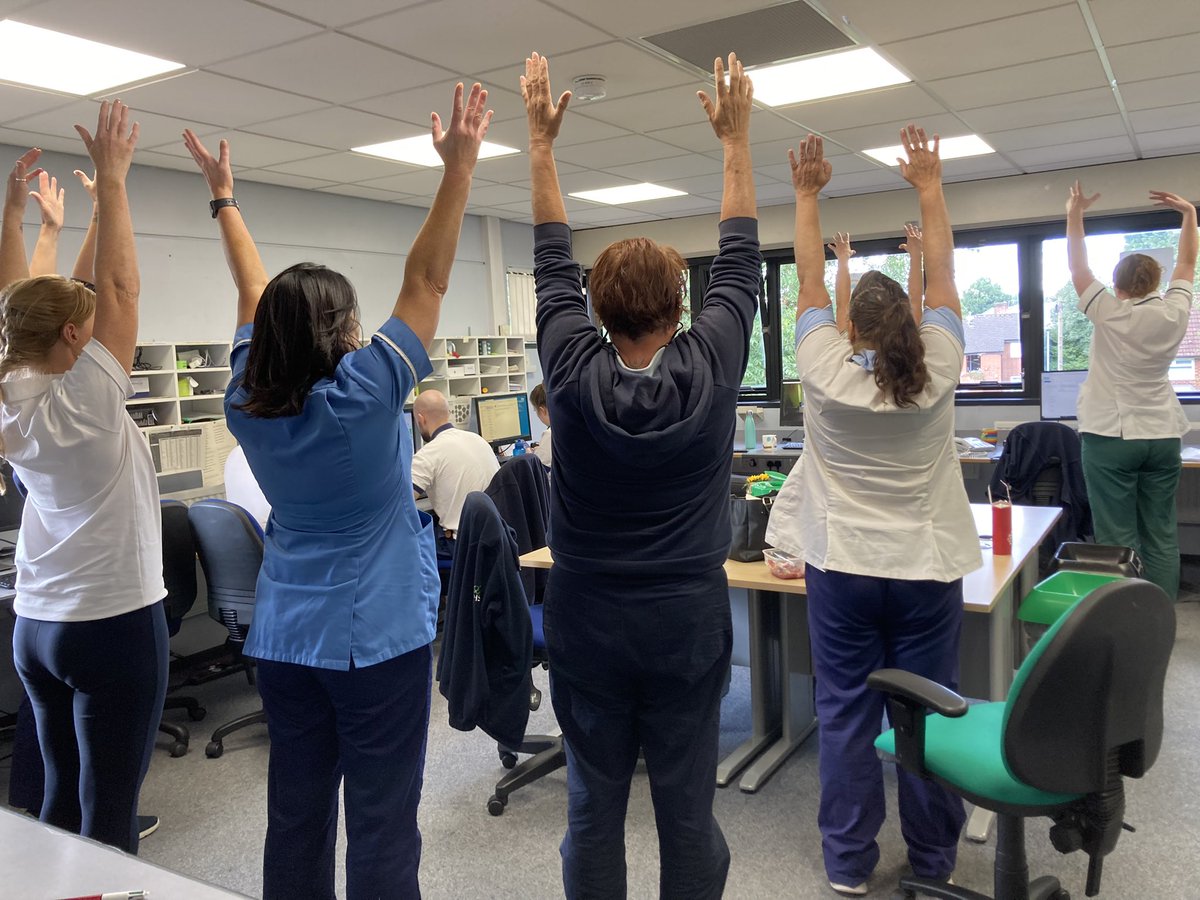 #Wellbeing Wednesday with a ‘quick stress fix’ online yoga session as a team this lunchtime <a href="/mcrlco/">Manchester Local Care Organisation</a>