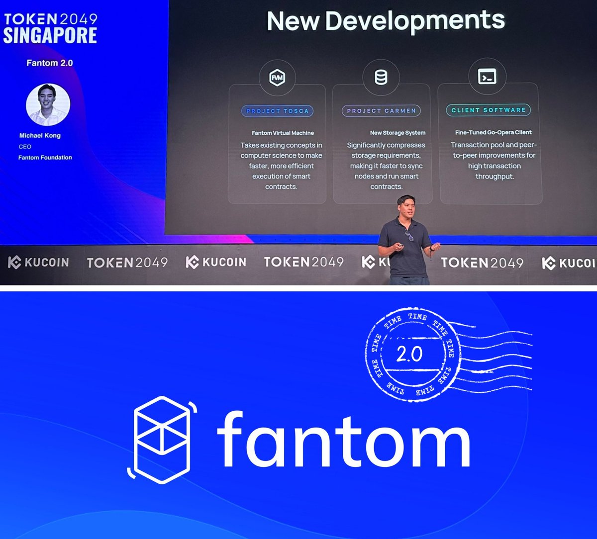 0xDeFive's tweet photo. 🚨 #Fantom 2.0 Ushers In Unmatched Scalability 

If you think you've seen what blockchain can do, prepare to be amazed. Fantom's CEO @michaelfkong presentation at #Token2049 didn't just raise the bar; it catapulted it into another dimension. $FTM

Here's what you should know ⬇️ https://t.co/aOMhIPtQ9y
