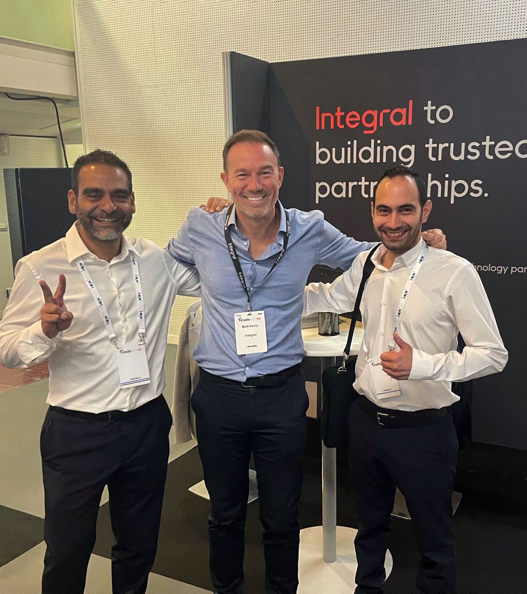 IntegralCorp's tweet image. Bonjour from Paris! Our team will be here at @TradeTechFX for the next two days and we look forward to seeing you at the Integral stand #tradingtechnology #weareintegral