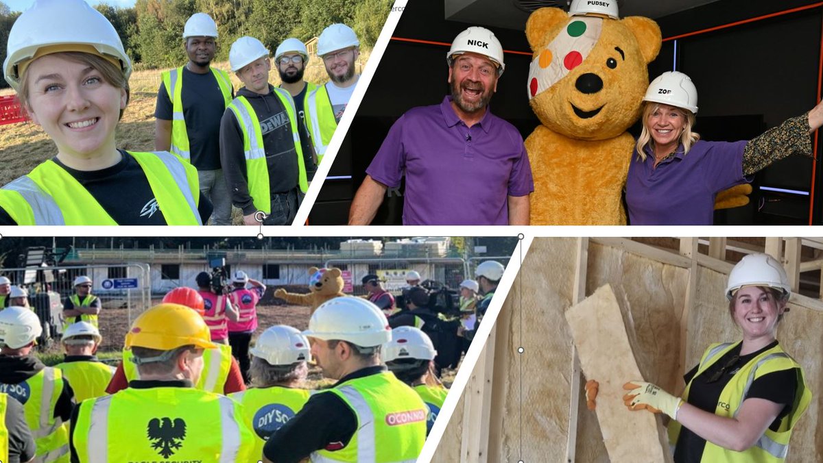Staff from HMP Dovegate have volunteered to support the the TV show @DIYSOS in a big build for @BBCCiN at @treetopshospice. We are beyond proud and feel very fortunate to support a project so fantastic and look forward to seeing the end result. #SercoAndProud
