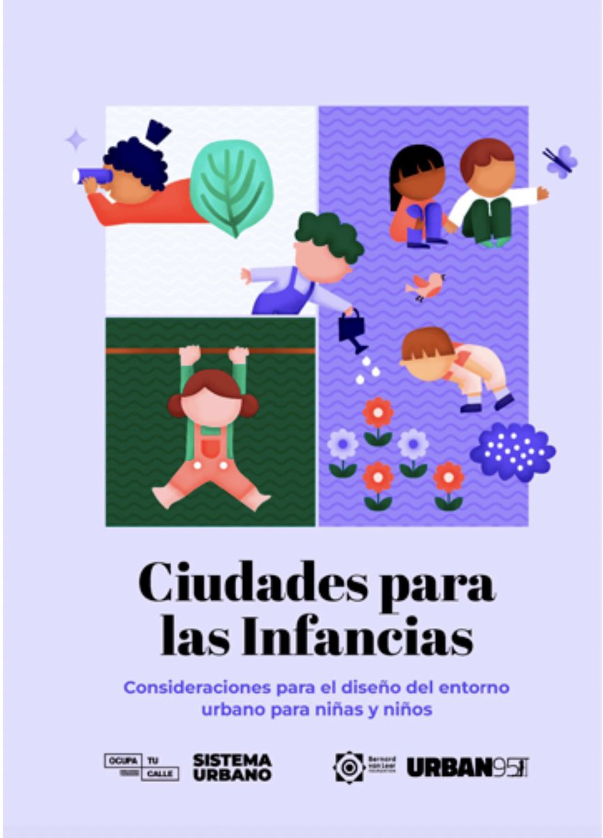 📚 Una ciudad diseñada y construida para lxs niñxs; es una ciudad hecha para todxs las personas.DESCARGA gratis esta maravillosa publicación de <a href="/OcupaTuCalle/">Ocupa Tu Calle</a> “Ciudades para las infancias.Consideraciones para el diseño del entorno urbano para niñas y niños” ocupatucalle.com/index/publicac…