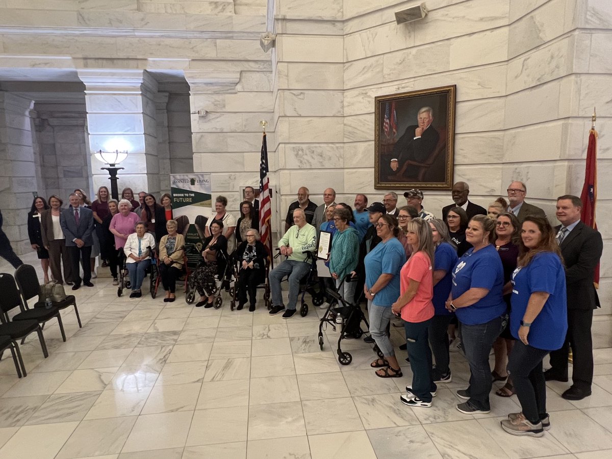 Glad to support Assisted Living Week at the Capitol. Thank you facility &amp; care givers for your love &amp; support to this population in need of care.