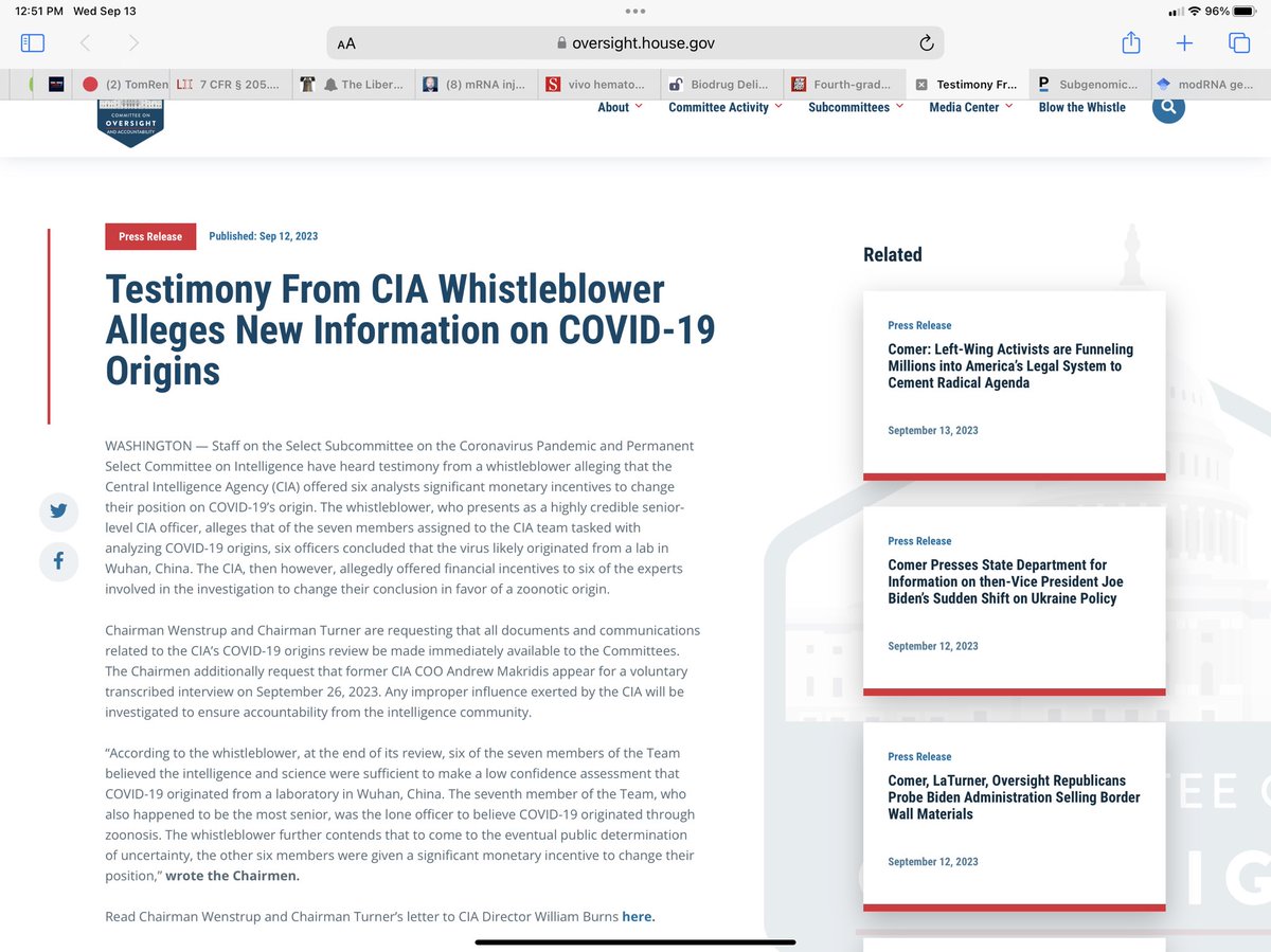 BREAKING - CIA IS INVOLVED WITH COVID COVERUP - That’s right folks - remember when I said (for the last year plus) that the CIA was involved in the funding and creation of #COVID19? Remember when <a href="/AGHuff/">Andrew G. Huff, PhD, MS</a> &amp; I told you that EcoHealth Alliance did the work but the CIA &amp; DOD made it