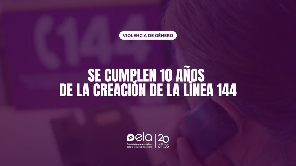 EquipoELA's tweet photo. 📅 En el 2013 se creó la #Linea144 como forma de dar asistencia, contención y asesoramiento ante situaciones de violencia de género a mujeres y diversidades en todo el país.
¿Qué datos tenemos de su uso? 👇 https://t.co/77DmE2H0WU