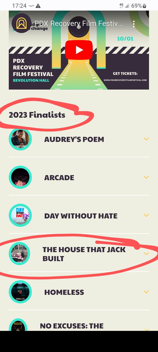 Yay...The House that Jack built just made the finals...link to watch below  youtu.be/zwglUIdC0ko?si… #mentalhealth #homelessness #filmfestival