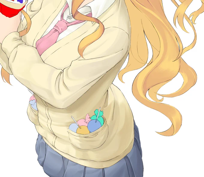 続き腕の調整加筆をしました( ˘ω˘ )もう少し服に厚みを持たせたいところ… 
