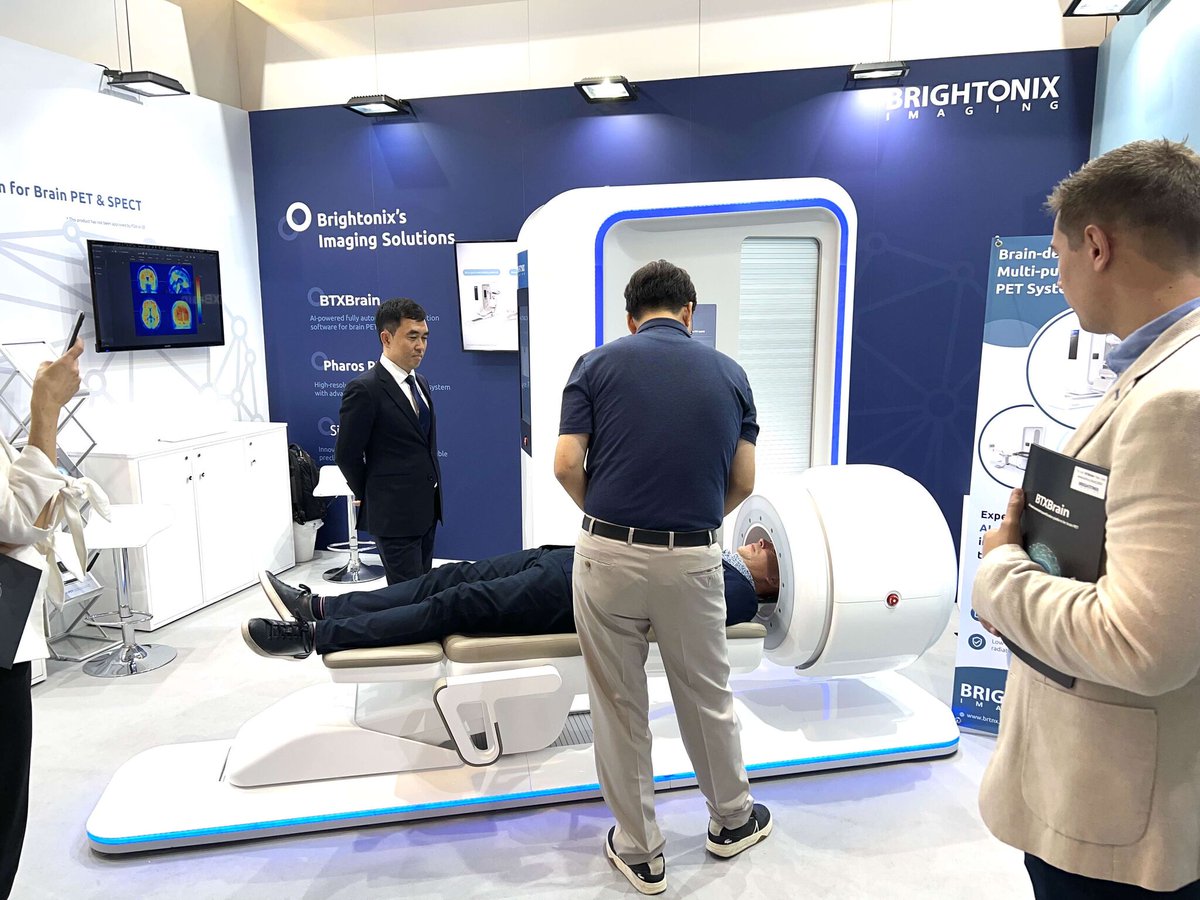 Wonderful_Sci's tweet photo. Join Brightonix at booth #409, hall X4 of #EANM2023 in Vienna! Explore the latest in medical imaging with Pharos Clinical PET scanner and BTXBrain AI solutions. Experience the future of healthcare with Brightonix #MedicalInnovation #HealthcareTech #brainPET #dementia #brightonix https://t.co/J5Mt45lul2
