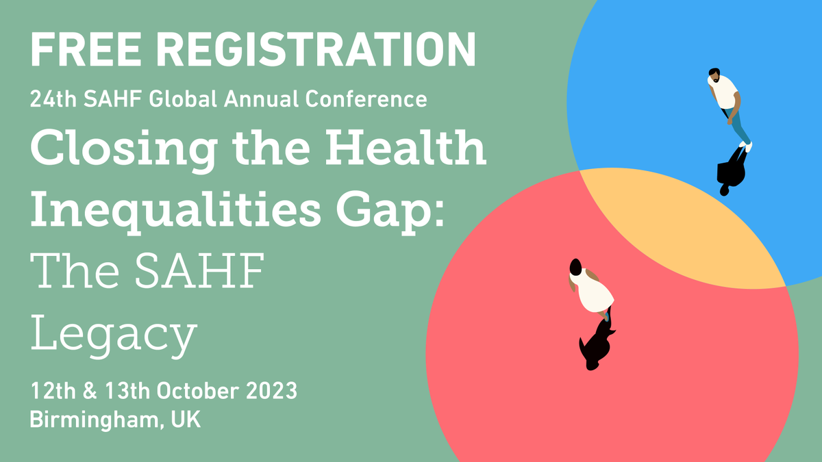 #SAHF2023 conference will be held on the 12th & 13th October in Birmingham. The conference will be packed with highly relevant presentations, professional education & networking #diabetes , #obesity, #kidney. Register free: bitly.ws/UDIj @kamleshkhunti @docwas @rahmoh1