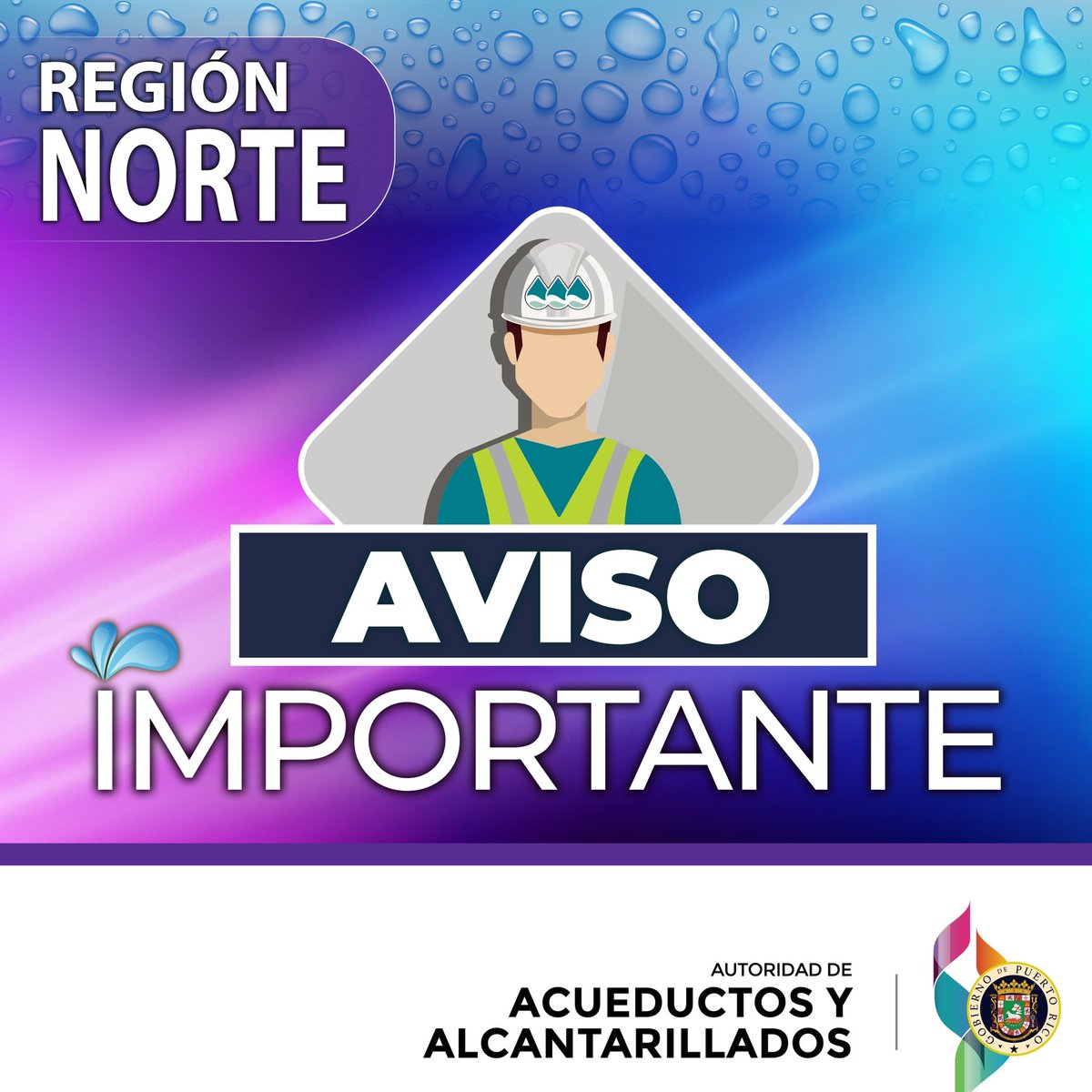[Aviso] El pozo Monserrate reanudó operación. Se estabiliza paulatinamente el servicio de agua potable para clientes en sectores de Vega Baja y Vega Alta.