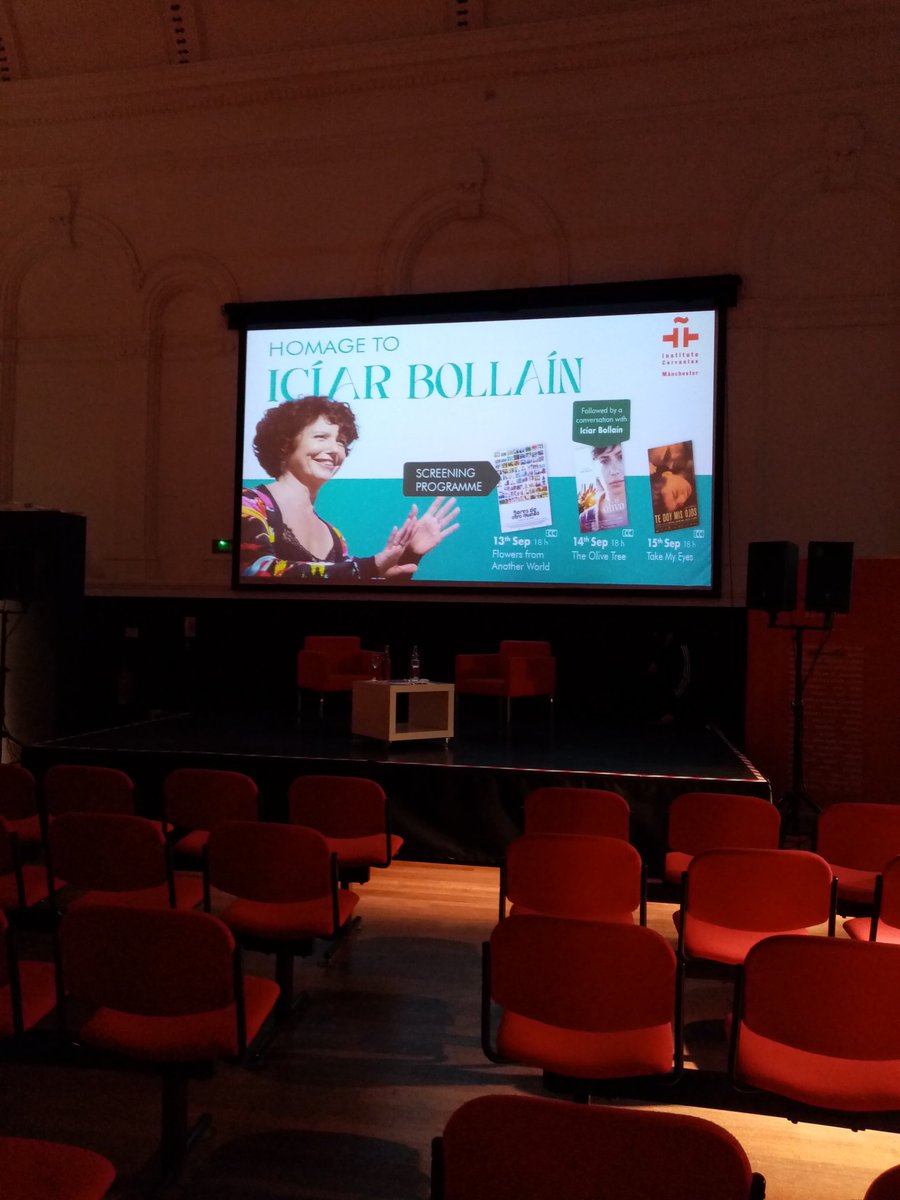 ICManchester's tweet photo. Everything is ready for the screening of El Olivo. The director Icíar Bollaín and Professor Santiago Fouz (University of Durham) will hold a discussion with the audience after the film.
#spanishcinema #icíarbollaín https://t.co/GvXlYLDR4m