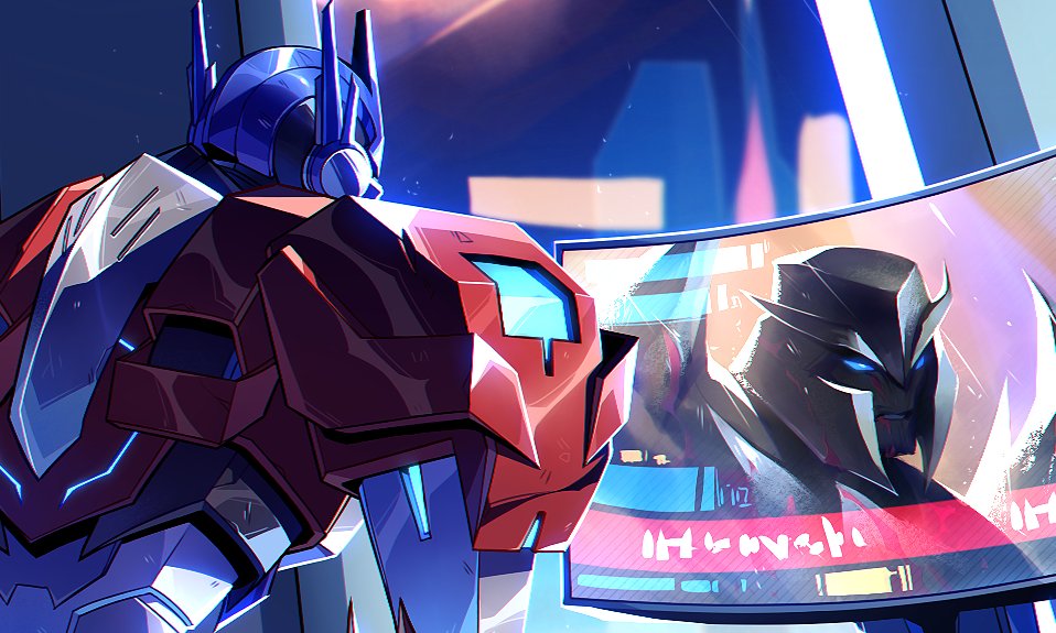 DarlsDraws's tweet photo. Got around to doing some TFP again, this time featuring Orion and Megatron! 
Catch it on the @SoCZine !💪
#transformers https://t.co/SsiBWg0kBM
