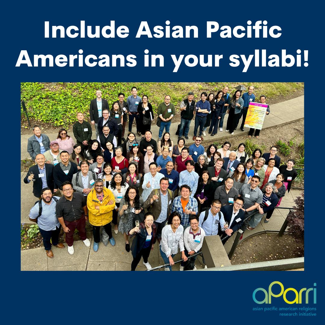 APAReligions's tweet photo. As you head #backtoschool, don't forget to include Asian Pacific Americans in your syllabi!
#DontForgetTo #AsianPacificAmerican #Syllabus #FallSemester https://t.co/zdId2JUqvJ