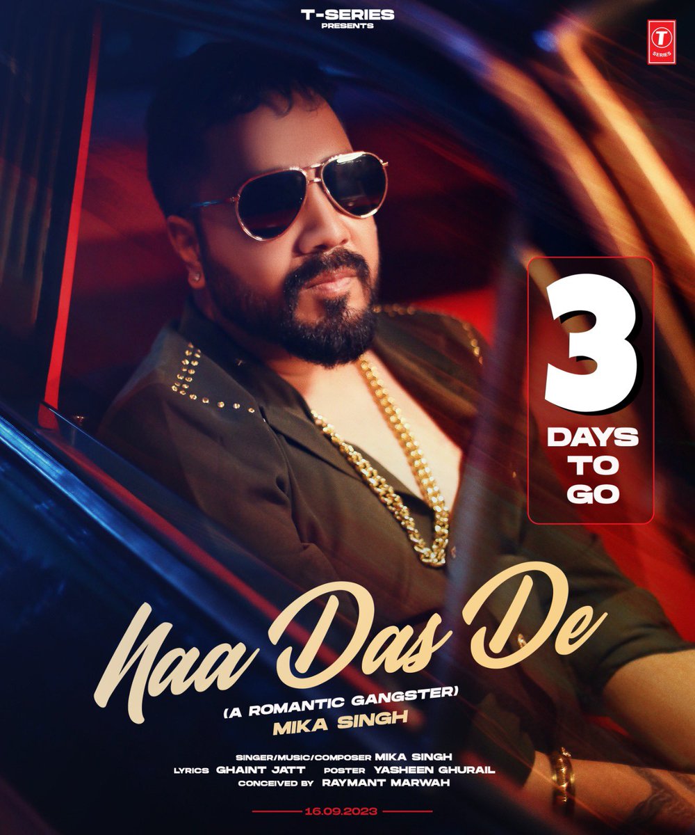 MikaSingh's tweet photo. Only 3 days to go for #Naadasde.. Guys 20 years ago I released #Dunalli and will now remind you of that romantic gangster vibe I introduced. Do comment and let me know who’s heard #Dunalli, you’ll definitely connect with #Naadasde!
@tseries.official
.
.
#mikasingh #viralvideos #viral #trending #songwriter #singers #tseries