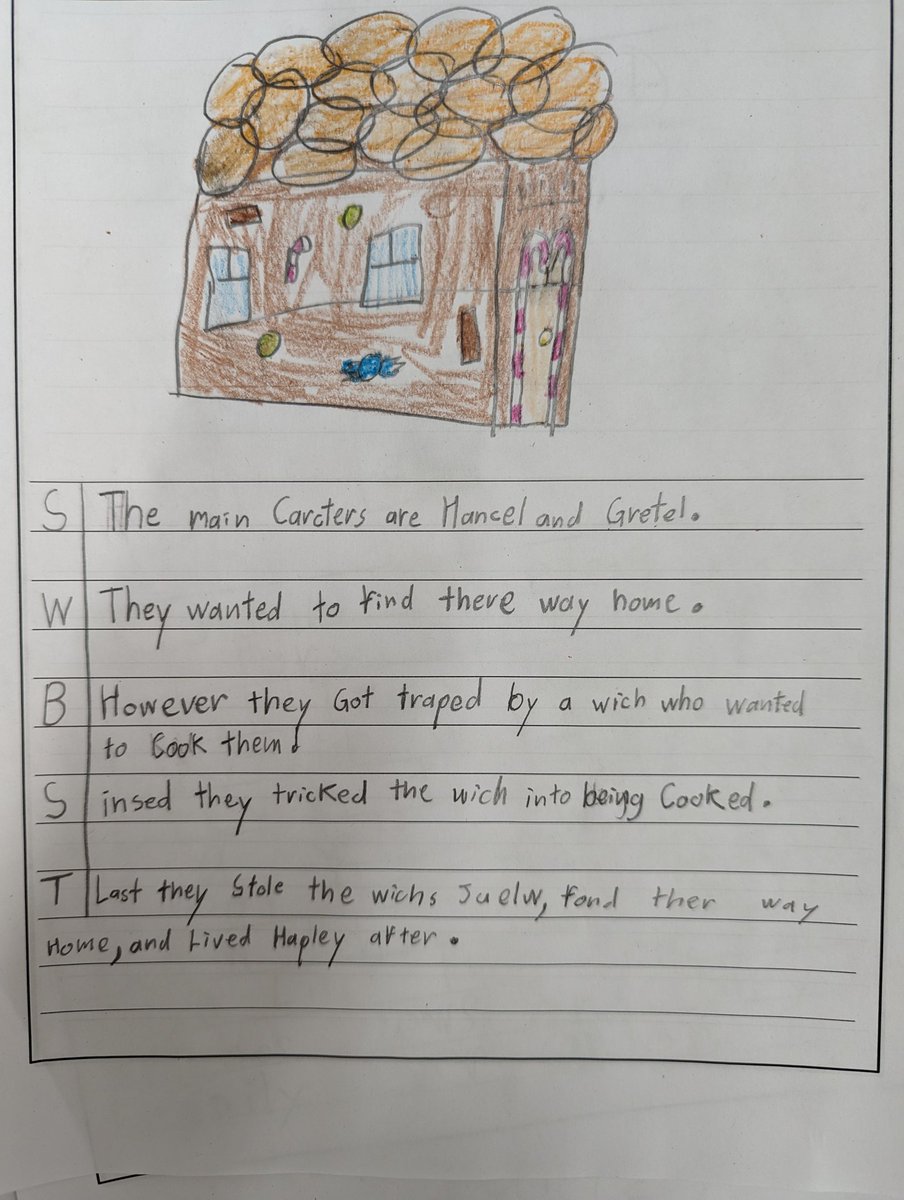 Students put their finishing touches on some of their first written work of the year 📝 We practiced our summarizing skills using the Somebody Wanted But So Then strategy ✏️ #LongfellowBears #WeAreD97