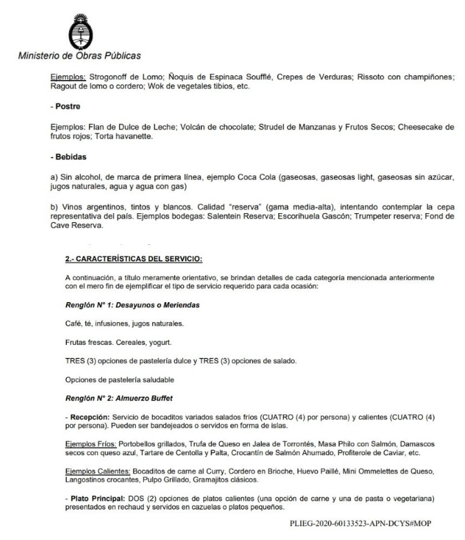 Katopodis se autopercibe "compañero" de los obreros.
El tipo en 2020 lanzó desde el Ministerio de Obras Públicas licitaciones por almuerzos de lujo con:

Portobellos grillados, trufa de queso en jalea de torrontés, masa philo con salmón, damascos secos con queso azul, tartare de