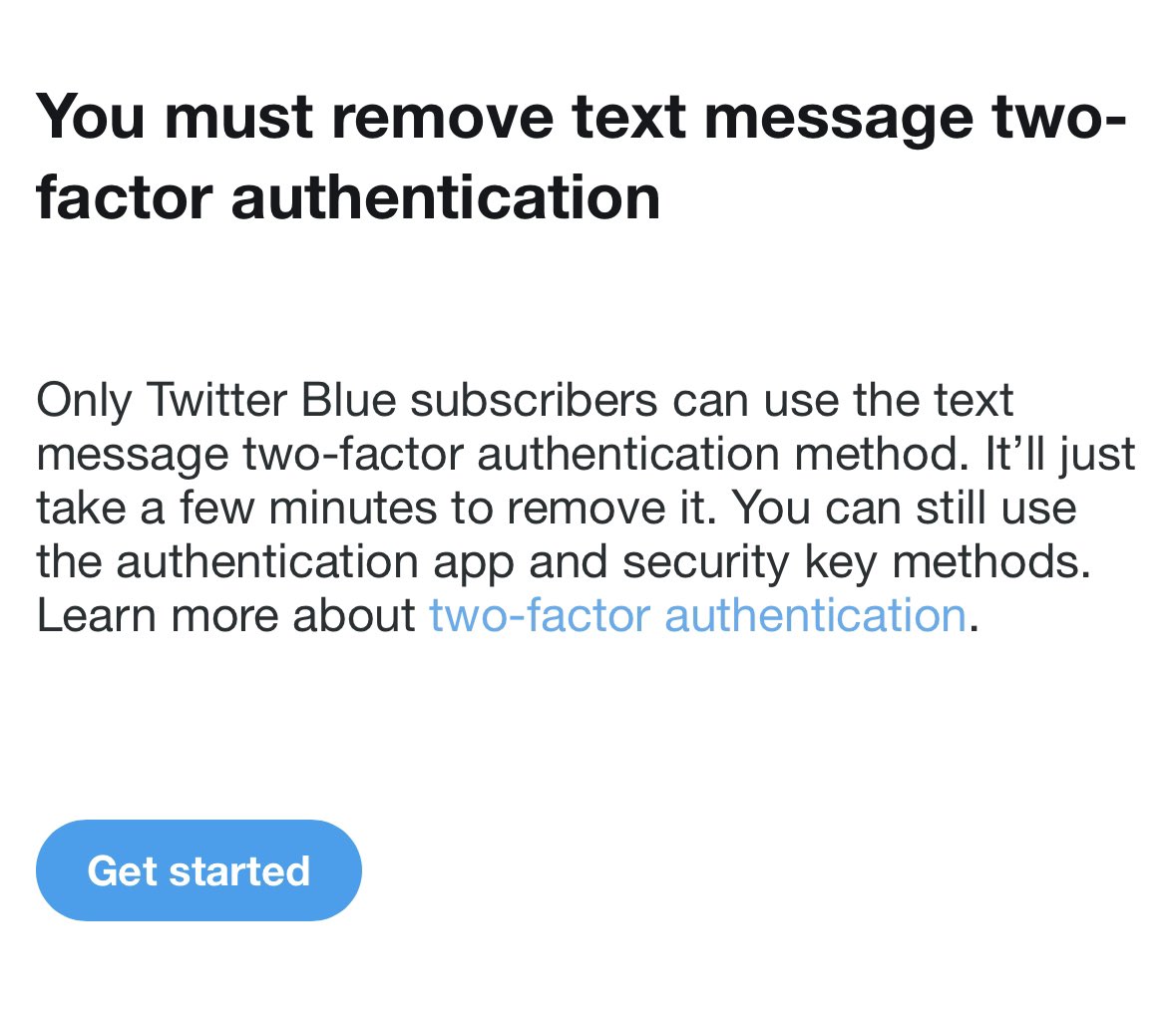 ProudMarketer's tweet photo. Wow. You have to pay to not get hacked now. #newtwittersucks https://t.co/ucdwePFDFK