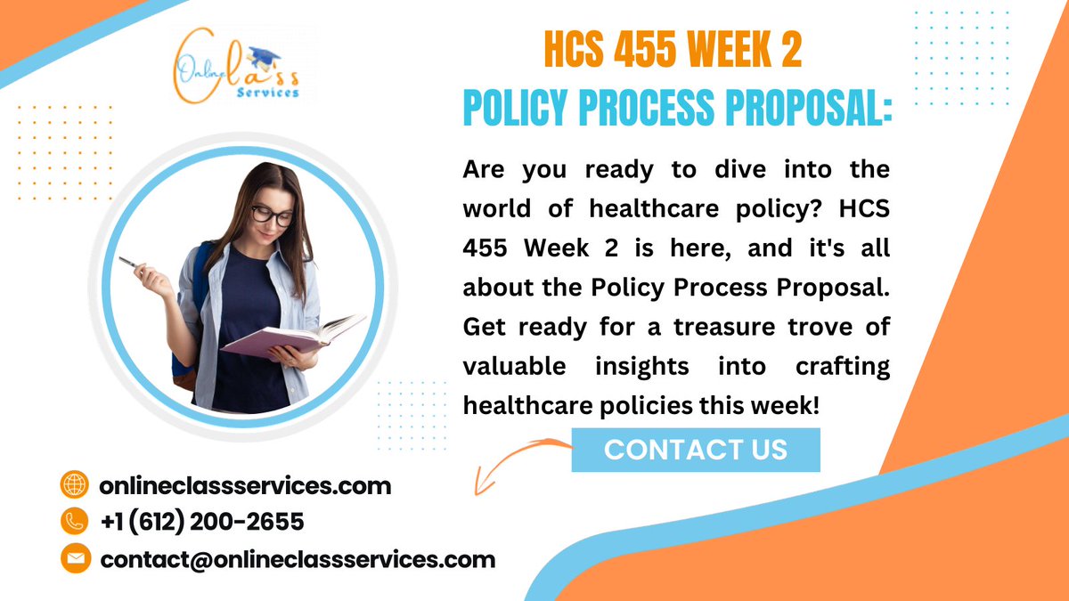 OnlineSer2's tweet photo. Get HCS 455 Week 2 Policy Process Proposal:
 
Follow @OnlineSer2    for more Amazing content like that 
Contact Us:
 https://t.co/iB0Ij4Q44t

#StudentLife #UniversityAssessment #NursingSchool #BSNAssessment #MSNChallenge #NursingJourney #CappellaUniversity #OnlineClassservices https://t.co/02XdnKWmQM