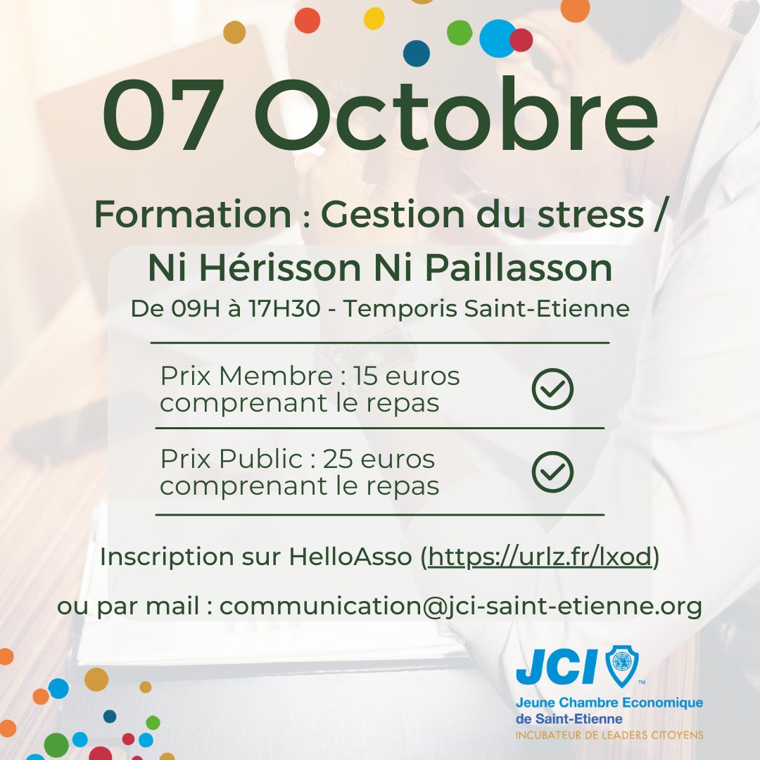 Formation très enrichissante à Saint-Etienne ! 
Inscription ici : helloasso.com/associations/j…