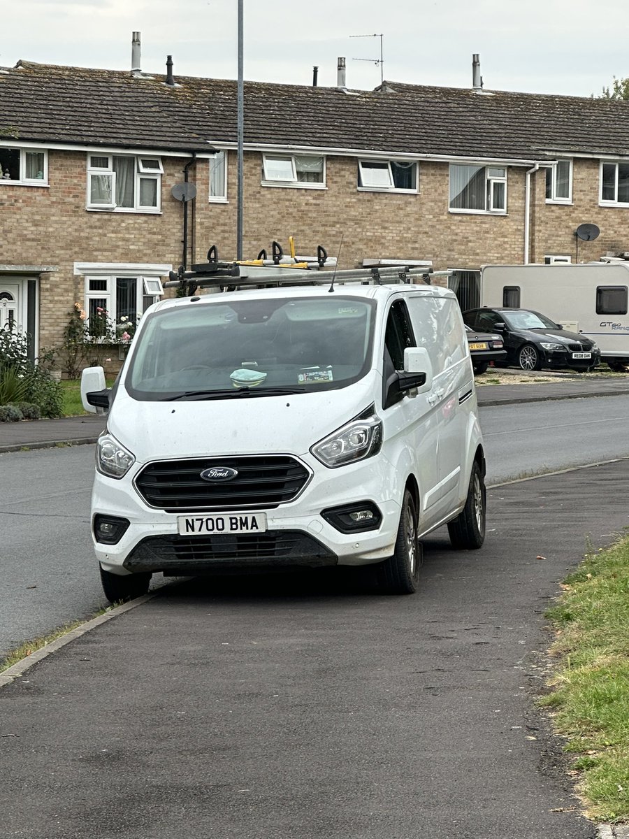 Reg no N700 BMA parked in Queensway Melksham Wiltshire on Sunday September 10 2023 at 10.05am. Parked partially on the footpath, obstructing pedestrian access.