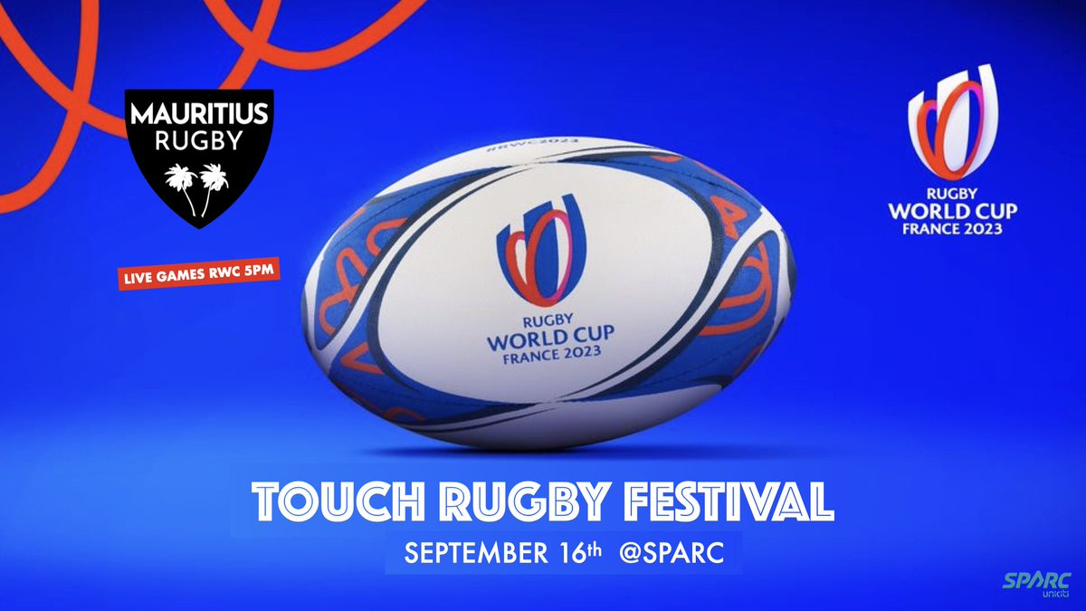 Touch RWC Festival Season 2023 start this wkend 😜 #mauritiusrugby