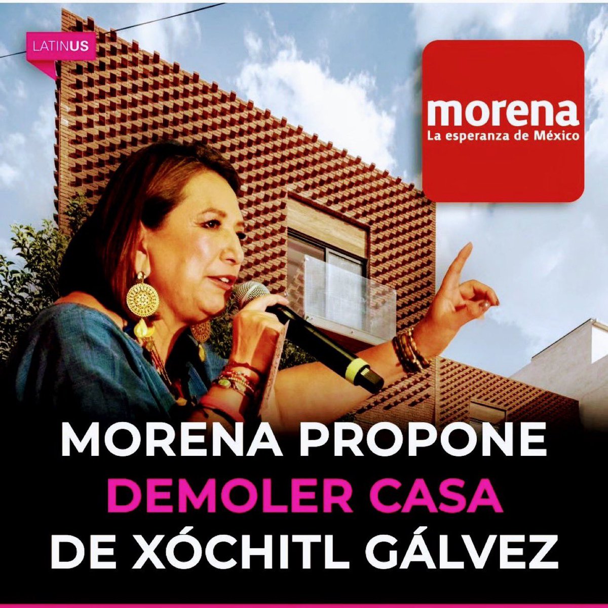 JLozanoA's tweet photo. ⚠️ No contentos con la maldita demolición del país en la que se han empeñado estos miserables delincuentes de Morena, ahora el miedo los traiciona y quieren acabar con el patrimonio de Xóchitl. ¡Váyanse mucho al carajo!

#DemuelanmeEsta X
#XochitlGalvezPresidenta2024 https://t.co/9m45VCzqcn