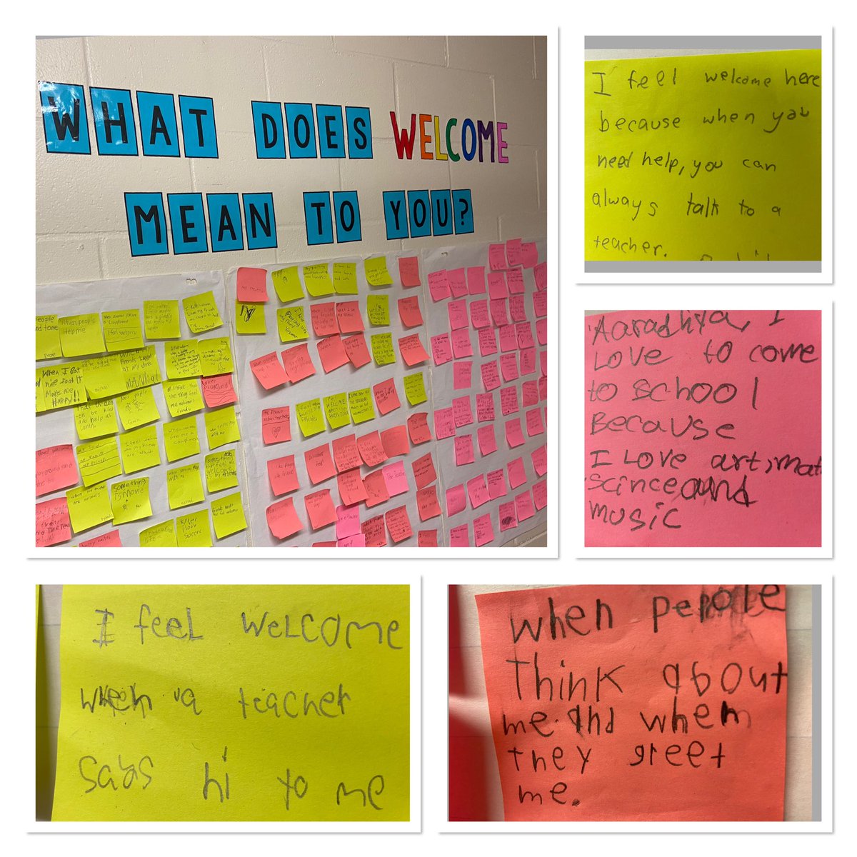 Student voices at Fairview Heights describing what “welcome” means to them! #studentwellbeing