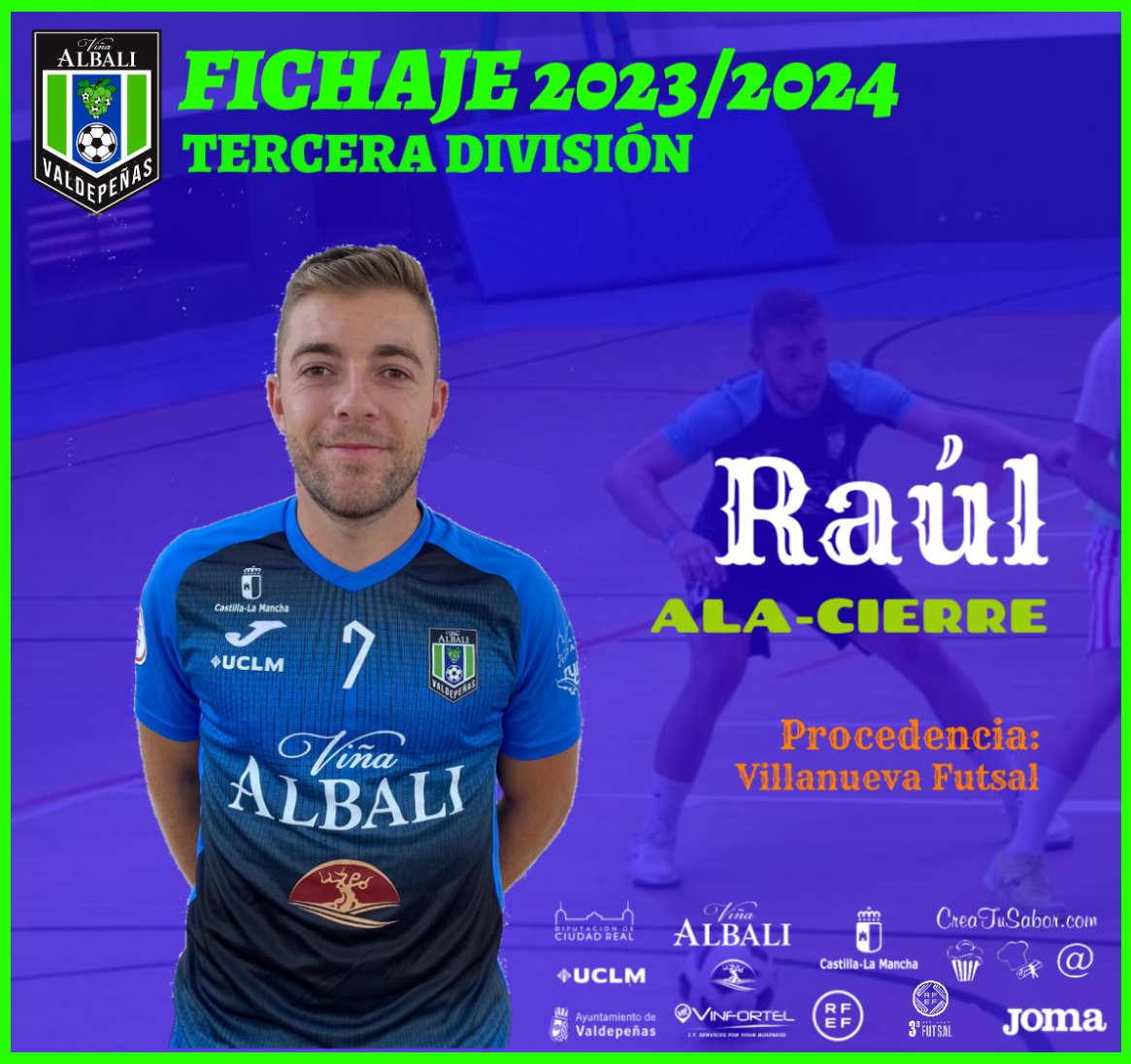 BaseAzulonaFS's tweet photo. 🔵 FICHAJE TERCERA 🔵

✈️🔒 RAÚL

El filial cierra su plantilla con el jugador de Torre de Juan Abad, Raúl Muñoz.

Raúl, segundo y último fichaje, llega procedente del Villanueva Futsal de Preferente.

Jugador polivalente, zurdo, muy intenso y fuerte.

Bienvenido Raúl 💪💙 https://t.co/lROGcljtrV