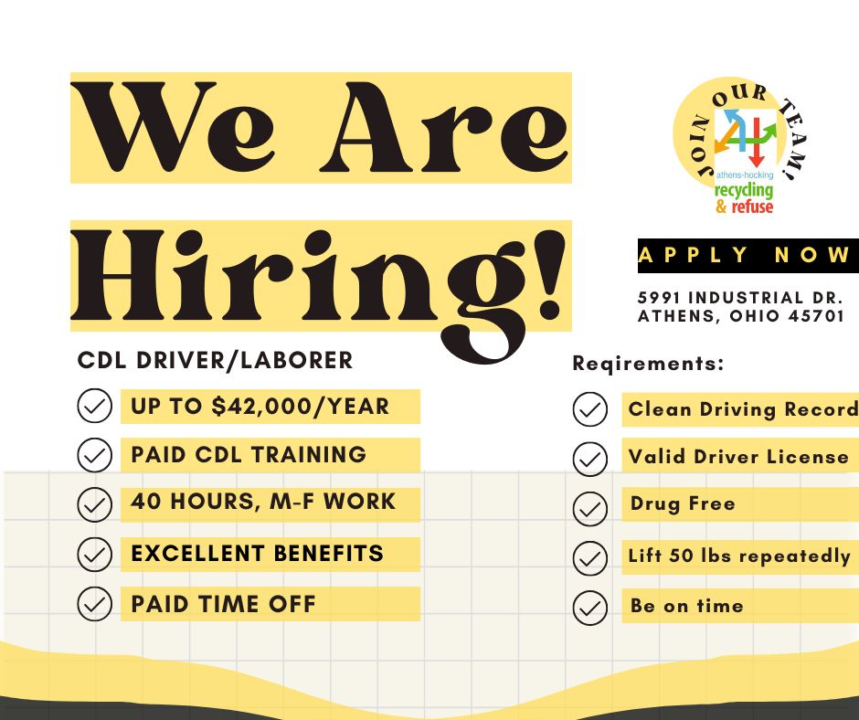 AHRecycling's tweet photo. We are looking for a few more drivers to add to our growing team! Please share! See the full job posting here: https://t.co/xFoZA56s0N https://t.co/gMKAde7r0g