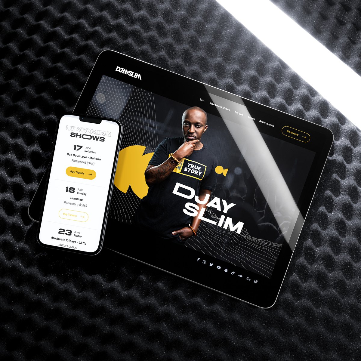 We just dropped a 🔥 new artist website for <a href="/djayslim/">Djayslim.com</a> to showcase his career highlights, upcoming shows, hottest mixes, and provide a seamless booking experience for potential clients, all under one snazzy roof.

Take a look! djayslim.com
#webdesign #djwebsite