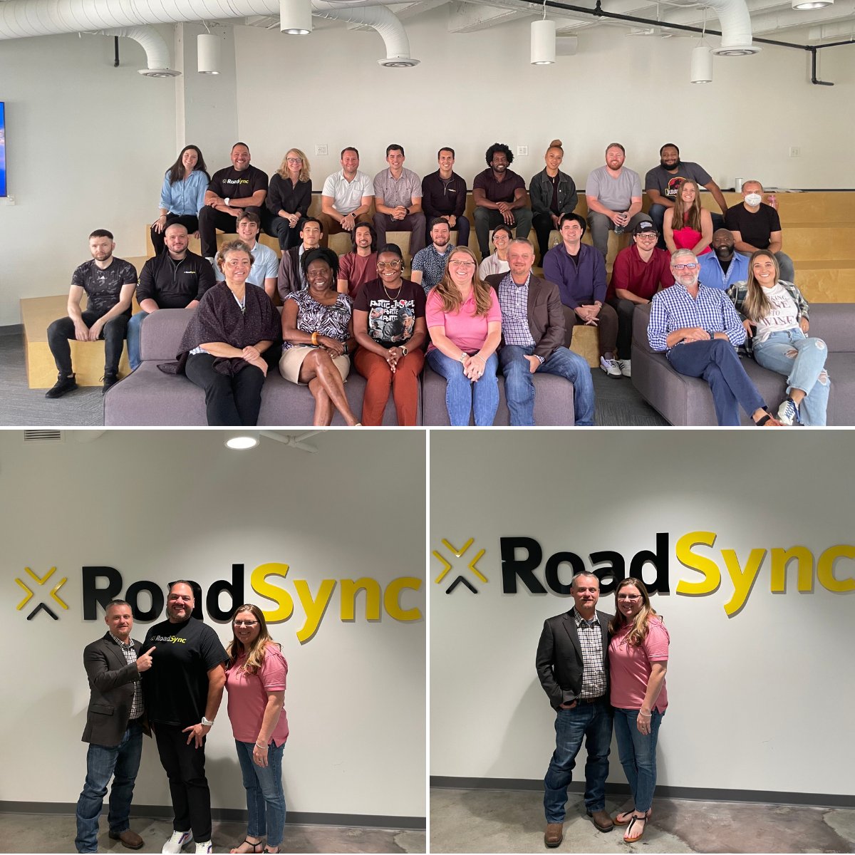 GoRoadSync's tweet photo. From the heart of Texas to the heart of Atlanta! 🤠 We loved having Beard's Towing visit us to talk shop and share their RoadSync journey. We're revved up to keep creating unique customer experiences🚚🍑 #DriveAsOne
#CustomerVisit #HDRT #Towing #Texas #Logistics #GoRoadSync https://t.co/3Hd5qR6R5Q