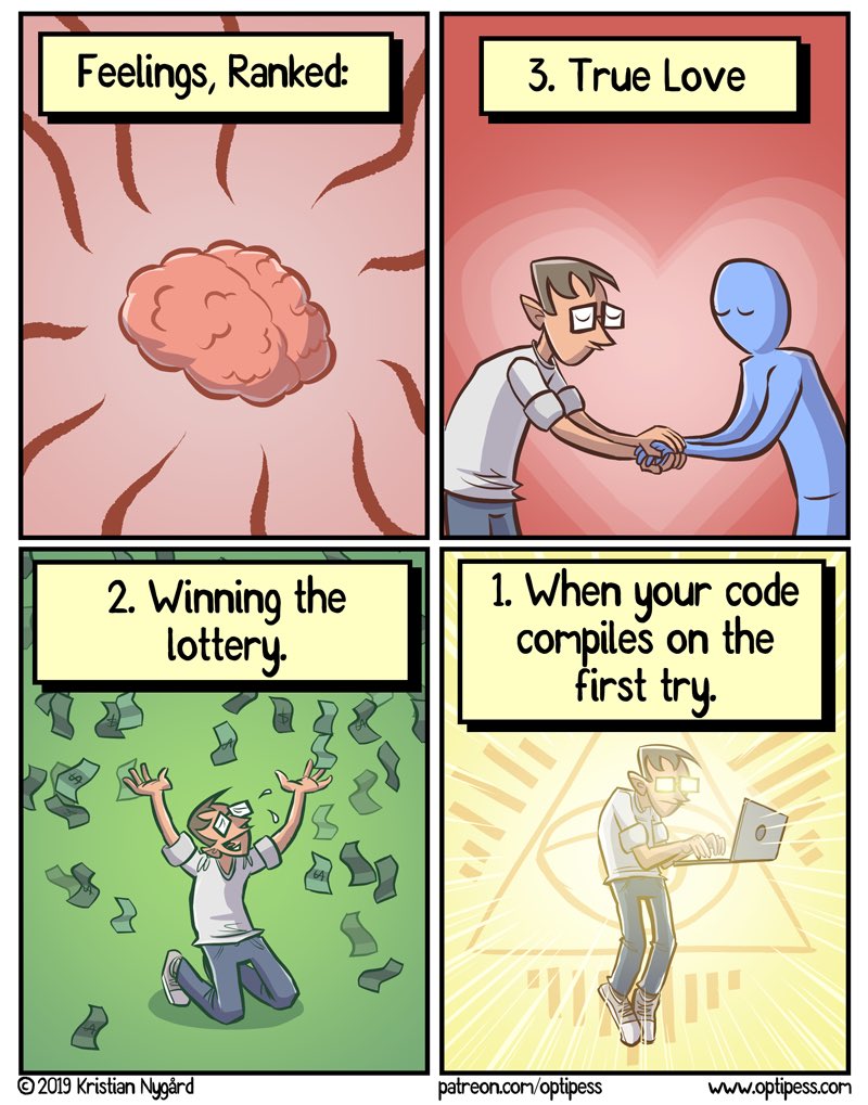 optipess's tweet photo. Happy #ProgrammersDay! Here, have this related Optipess comic. https://t.co/Wikpj4wf1h