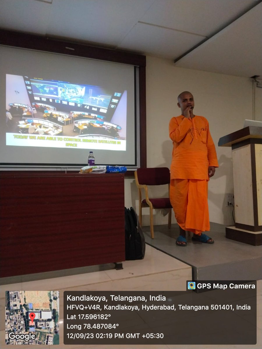CmrtcCse's tweet photo. Reflecting on the inspiring lecture by Sarasiromani Das from ISKCON Hyderabad! Thank you to all the CSE students who joined us on 12/9/2023 to explore the path to 'Peace of Mind' and leave behind the 'Pieces of Mind.' 🙏✨ #mentalpeace #InnerPeace
#cmrtc #acse https://t.co/x9o7LxAmFz