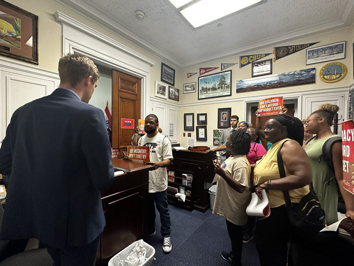 <a href="/Action_NC/">Action NC</a> <a href="/RepChipRoy/">Rep. Chip Roy Press Office</a> At our final office — <a href="/SpeakerMcCarthy/">Kevin McCarthy</a>. Don't be fooled: Cutting $234M from substance abuse programs hurts working-class and poor Americans grappling with the opioid crisis. This isn't saving; it's sabotaging. Healthcare is a RIGHT. Say NO to the #GOPBudget. #HealthcareForAll