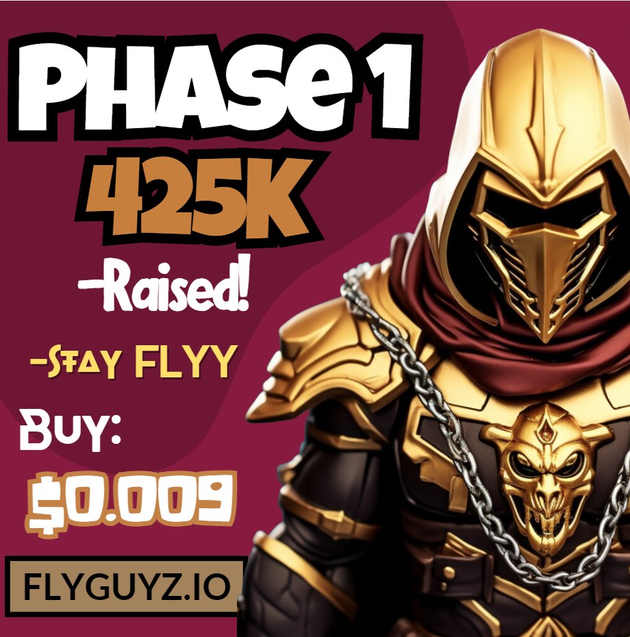 🎮 $FLYY GameFi Token 🚀 💰 $425K Milestone Achieved! 🎉 🔥 80% SOLD OUT!▮▮▮▮▮▮▮▮▮▮▮▮▯▯▯▯▯▯ 🔜 Gang in➡️ dashboard.flyguyz.io // #FLYY