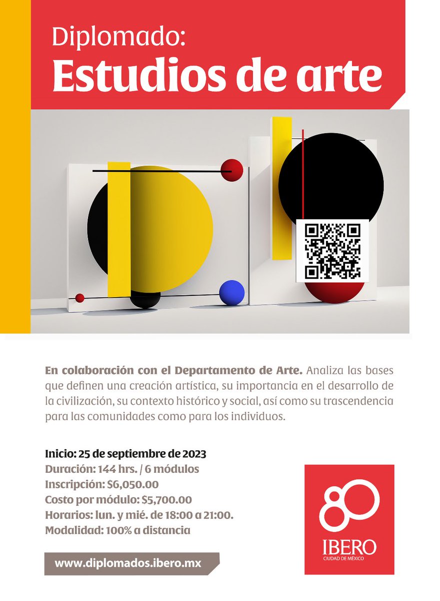 Si eres amante del arte, este diplomado es para ti 🤓

#arteibero #artstudies
