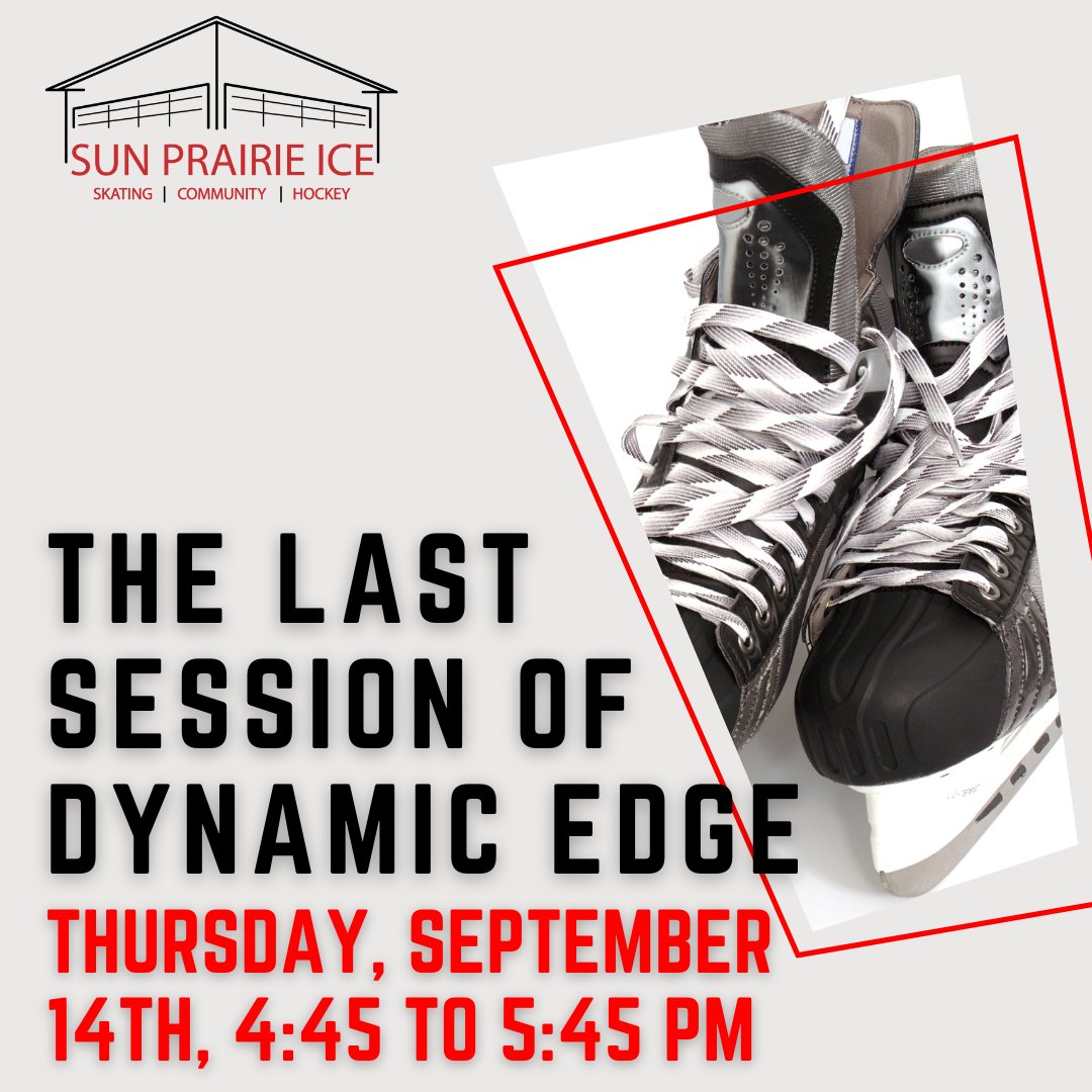 Sunprairie_ice's tweet image. ⛸️ Welcome to our indoor ice skating program, Dynamic Edge! ⛸️Our focus is on enhancing power skating and edge work skills.
📆 Date: Thursday, September 14th
🕓 Time: 4:45 - 5:45 pm
📍 Location: Sun Prairie Ice Arena
#SunPrairieIceArena #DynamicEdge #IceSkating