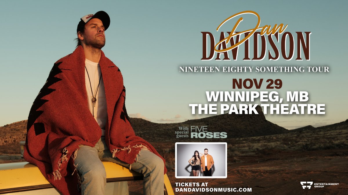 QX104 (@qx104winnipeg) on Twitter photo <a href="/ItsDanDavidson/">Dan Davidson</a> is bringing his Nineteen Eighty Something Tour to Winnipeg on Wednesday, November 29th!  
📍 <a href="/ParkTheatre/">Park Theatre</a> 
🕖 7PM
Tickets on sale Friday, September 15th at 10am or become a QX Nation Member for the presale info that starts tomorrow.
qx104country.ca/qx-nation-pres… <a href="/ItsDanDavidson/">Dan Davidson</a> is bringing his Nineteen Eighty Something Tour to Winnipeg on Wednesday, November 29th!  
📍 <a href="/ParkTheatre/">Park Theatre</a> 
🕖 7PM
Tickets on sale Friday, September 15th at 10am or become a QX Nation Member for the presale info that starts tomorrow.
qx104country.ca/qx-nation-pres…