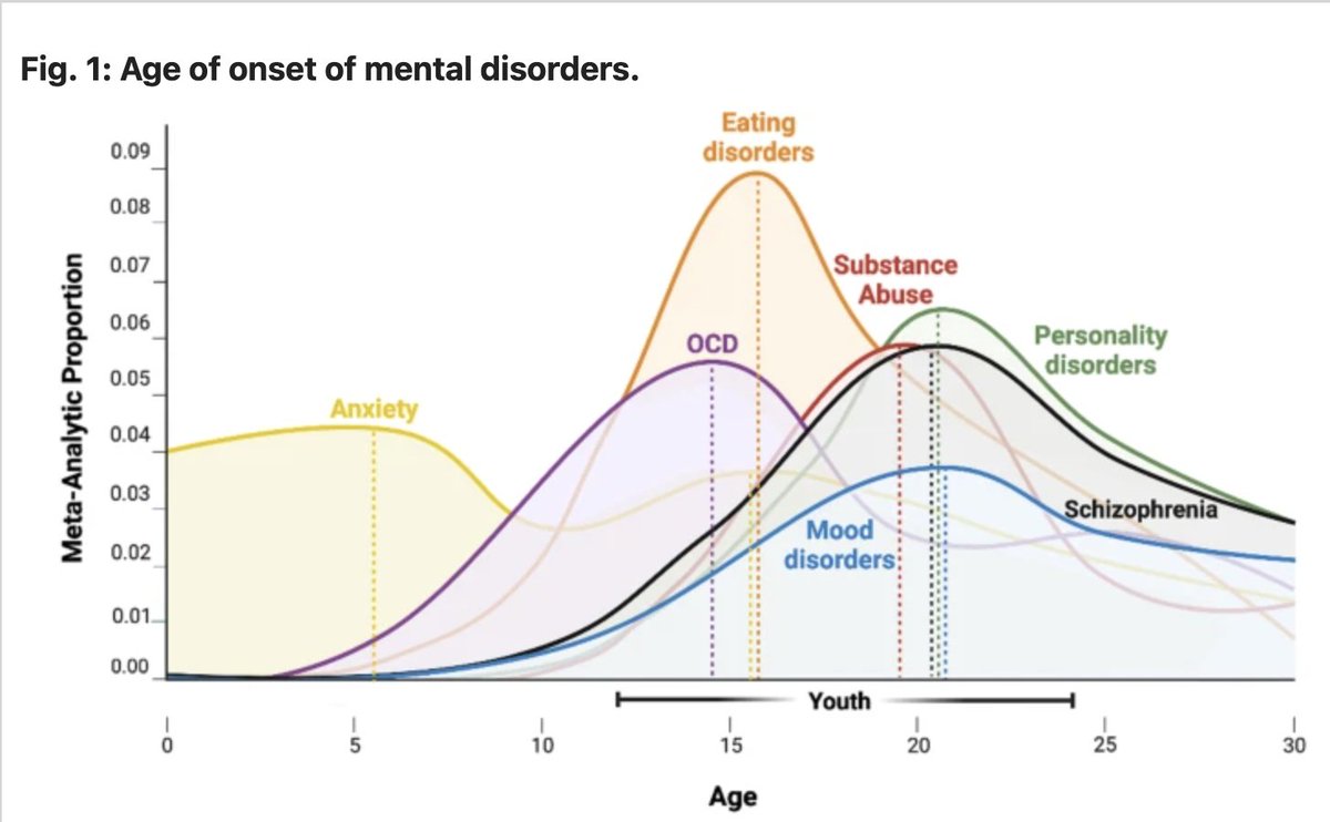 'A cardinal feature of the existing paradigm in mental health has been its emphasis on fully established disorders in adulthood while early intervention and prevention have been relatively neglected.' nature.com/articles/s4138…