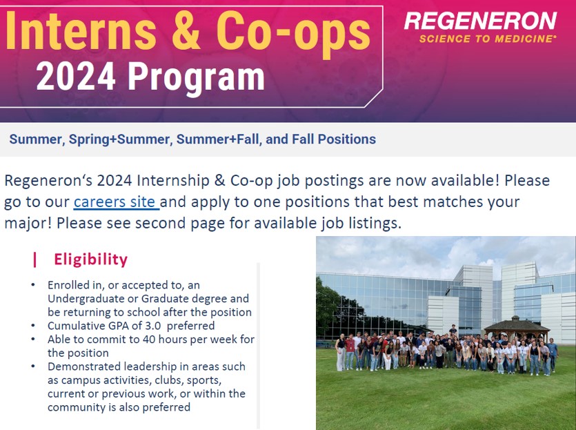 ACPHSMicro's tweet photo. Over a quarter of the students that graduate from the ACPHS micro program join the workforce at biopharmaceutical companies such as Eli Lilly and Regeneron. In addition to our graduates, several of our current students have been able to work at Regeneron..... https://t.co/1EJlYvp41a