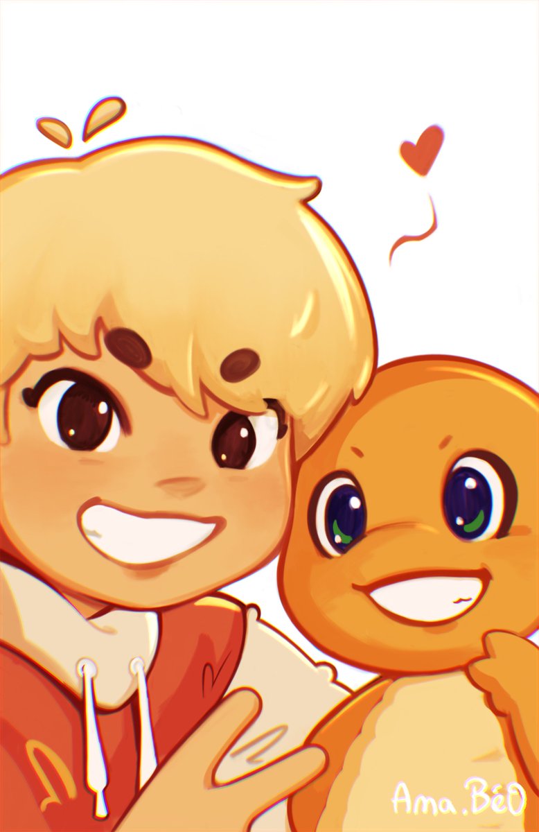 bubumdles's tweet image. ✨🧡 jjong x charmander 🧡✨#shinee #jonghyun