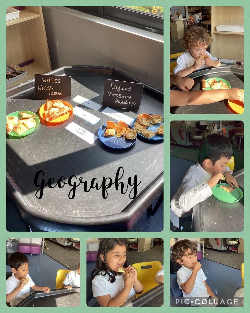 Today in Geography we looked at England and Wales. We ate Welsh Rarebit and Yorkshire Puddings. We looked at a map of the United Kingdom. We also enjoyed spending some time in Provision today, we used the role play area lots. 🙂<a href="/RSch_Year1/">Roundhay Year One</a> <a href="/RSch_Year2/">Roundhay Year 2</a>