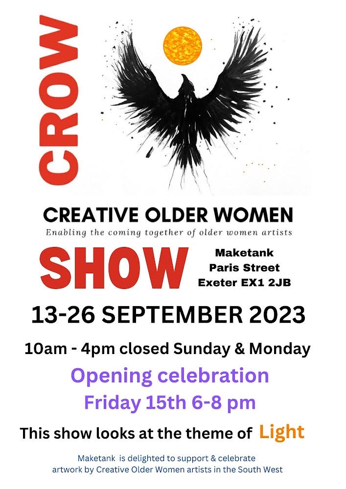 New Exhibition Open Today! ☀️ We're so glad to support CROW (Creative Older Women) to present their second show. We highly recommend that you come and talk to the artists! They've all been through so much to be where they are today, and they're true inspirations.👏 #Exeter
