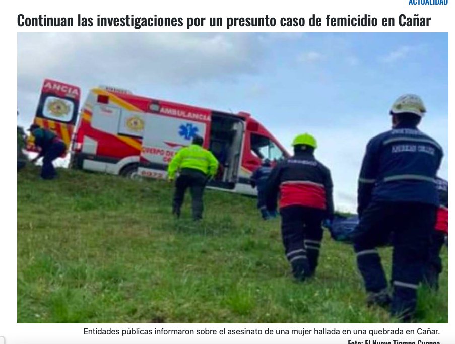 En un coche de bebé, en posición fetal; en un parque, mutilada en siete partes; en quebradas, desfiguradas. Así se encuentra a los cuerpos de mujeres, en Ecuador, asesinadas por quienes juraron amarlas. ¿Espeluznante leerlo? Imagina vivirlo. #NiUnaMenos #VivasNosQueremos