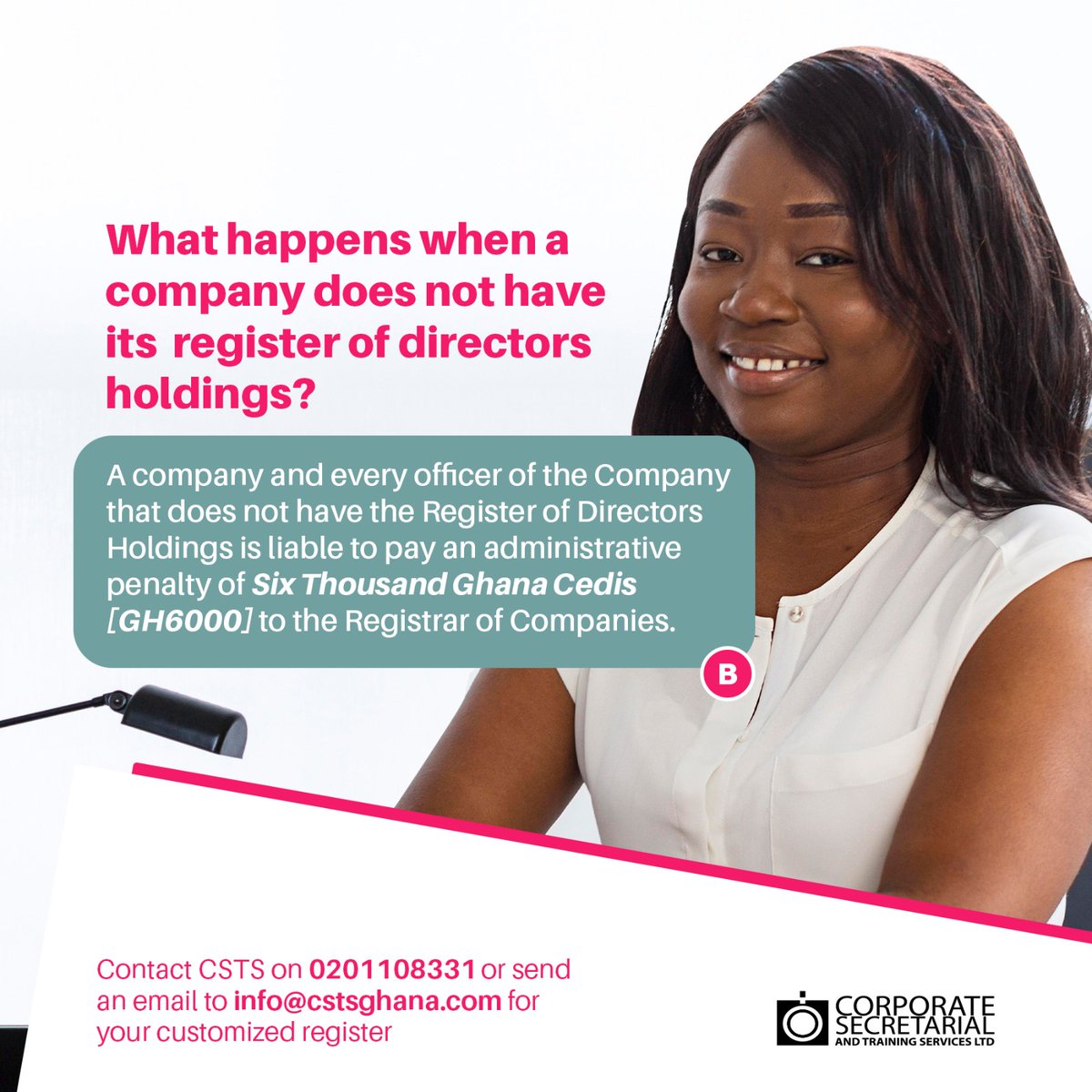 cstsgh's tweet photo. We are still saving relevant money to keep our businesses running. We cannot afford to lose even a penny in this economy.
Get copies of your registers from us.
#Company #Ghana #Law #Legal #Service #RGD #ORC #Registers #Books #Act992 #CompaniesAct #Serool #CSTS #Copies https://t.co/0tMenRclAT