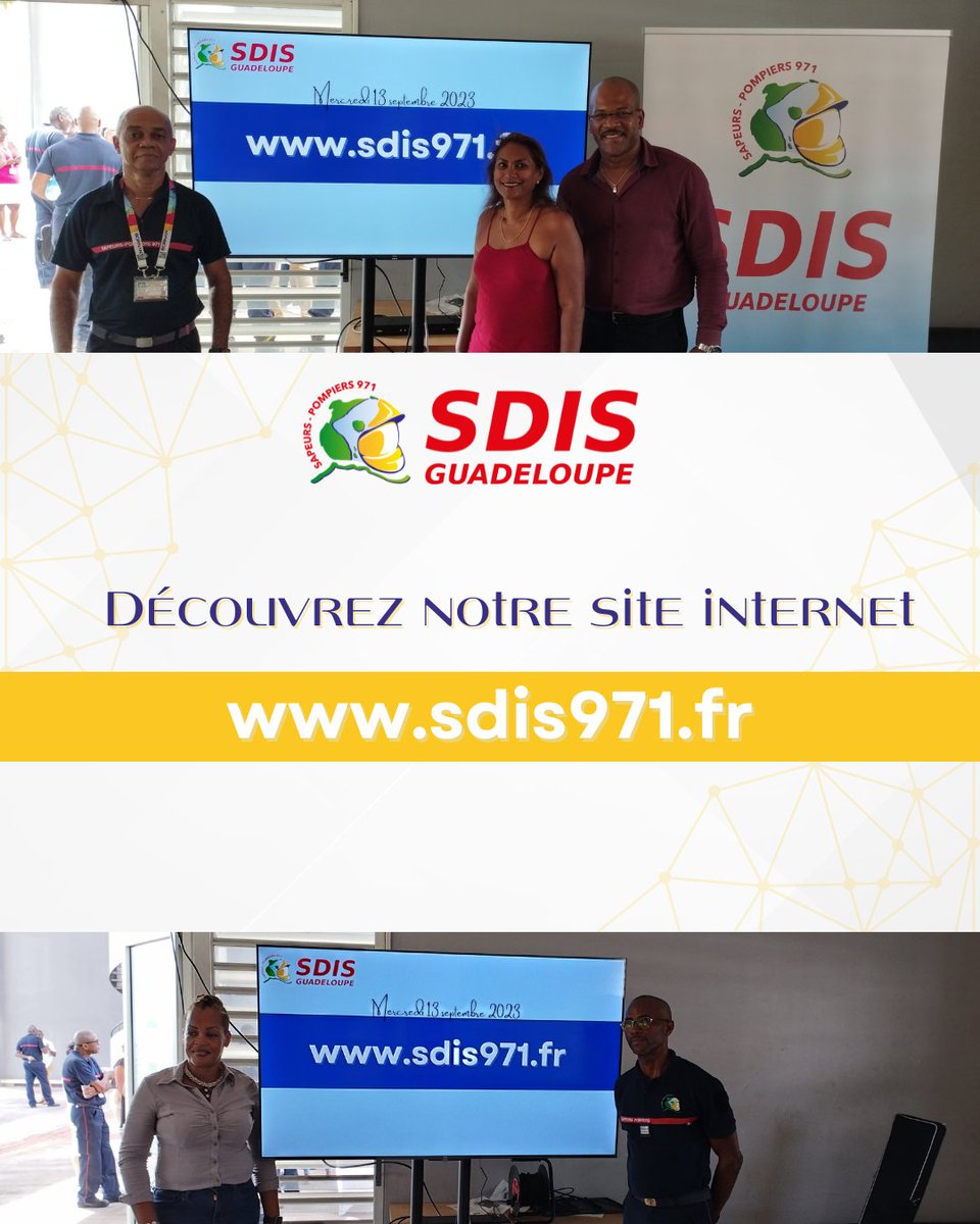 Lancement de notre site internet : sdis971.fr #guadeloupe #sdis971 #sdisguadeloupe #pompierguadeloupe #pompier971