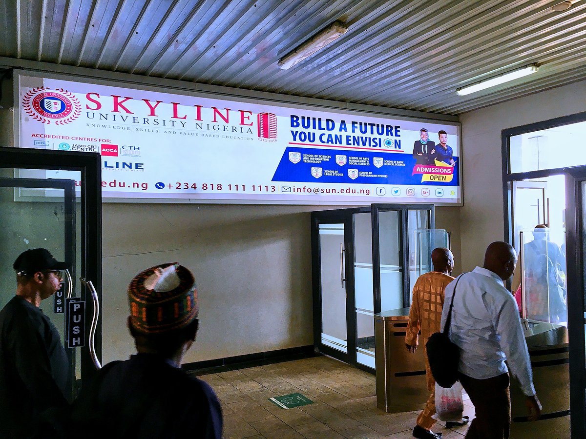 Skyline University Nigeria (@SkylineUNigeria) went live earlier this month with a new campaign across our Abuja-Kaduna railway line boards, targeting audiences arriving at the Idu, Kubwa, and Rigasa train stations.