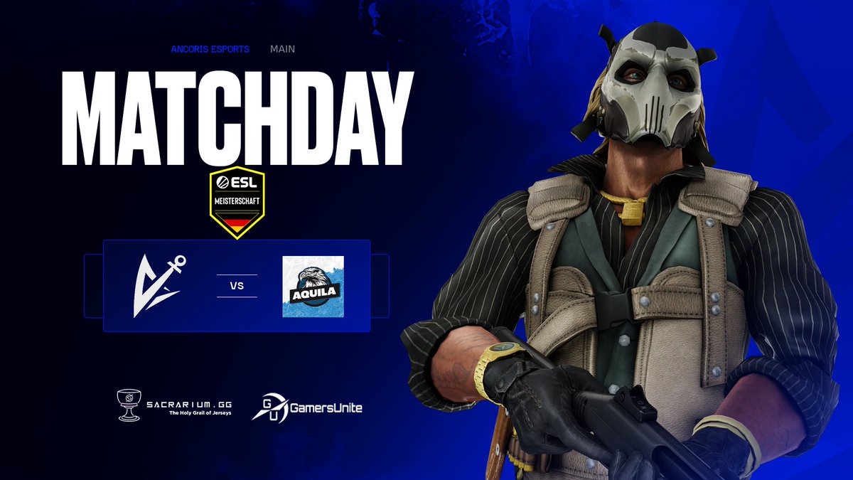 In der Division 3 der #ESLMeisterschaft by <a href="/99DAMAGEde/">99Damage</a> wartet heute auf das Ancoris Main Team <a href="/OOE_Aquila/">Aquila</a>! 🔥

📺twitch.tv/doktorray
⏳20:00 Uhr